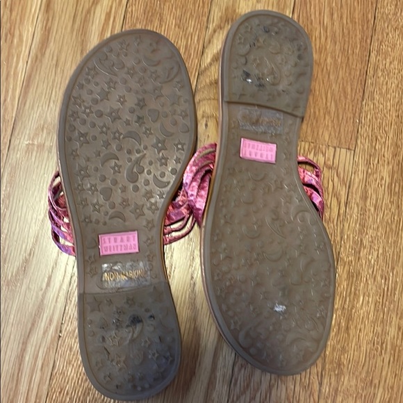 Stuart Weizman slip on satin slippers - Picture 3 of 5